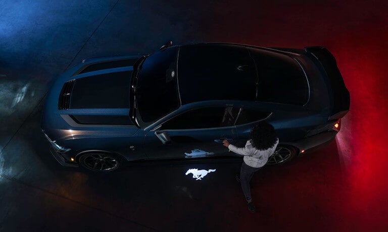 2024 Ford Mustang Exterior From Above With Mustang Logo