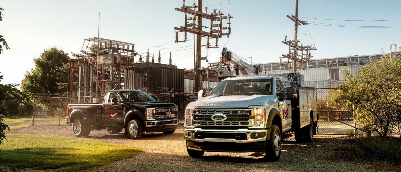 2024 Ford Super Duty Exterior Two Parked By Power Plant